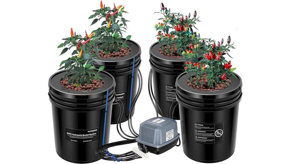 detailed review of vivosun dwc hydroponics system